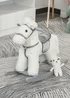 HOMCOM Kids Plush Rocking Horse Toy White - One Size Image 2