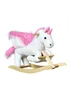 HOMCOM Kids Unicorn Rocking Horse Plush Toy - One Size Image 1