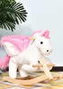 HOMCOM Kids Unicorn Rocking Horse Plush Toy - One Size Image 2