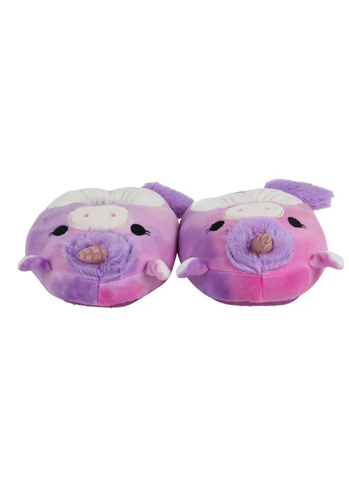 Kids Purple Squishmallows Lola Slippers (Younger 11-Older 7) - Size 4 - 5 Image 3