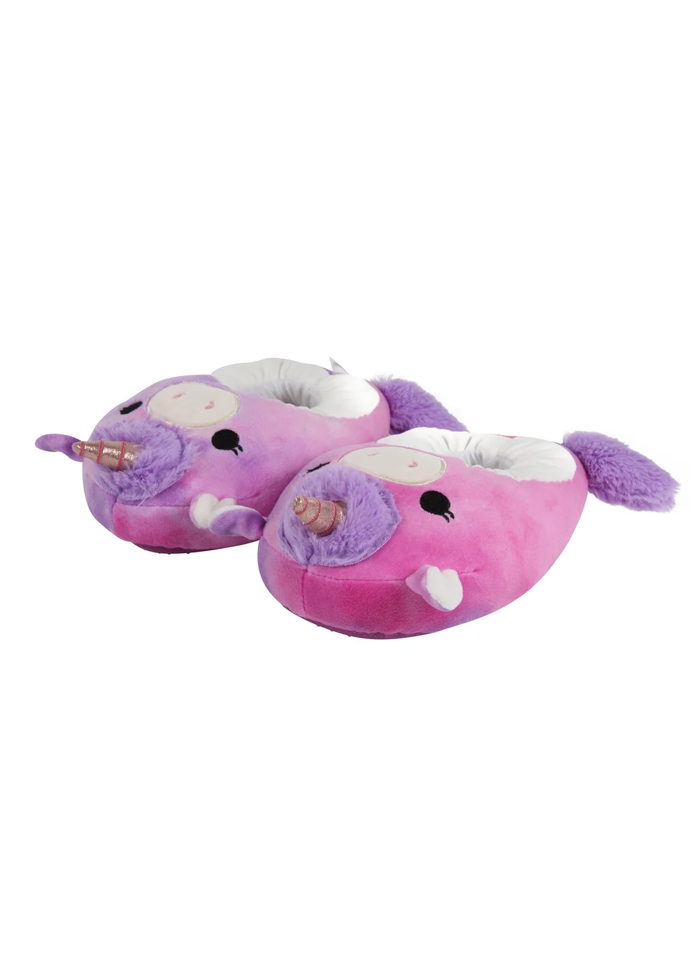 Kids Purple Squishmallows Lola Slippers (Younger 11-Older 7) - Size 4 - 5 Image 1