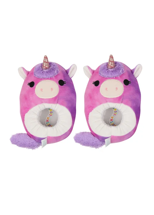 Kids Purple Squishmallows Lola Slippers (Younger 11-Older 7) - Size 4 - 5 Image 7