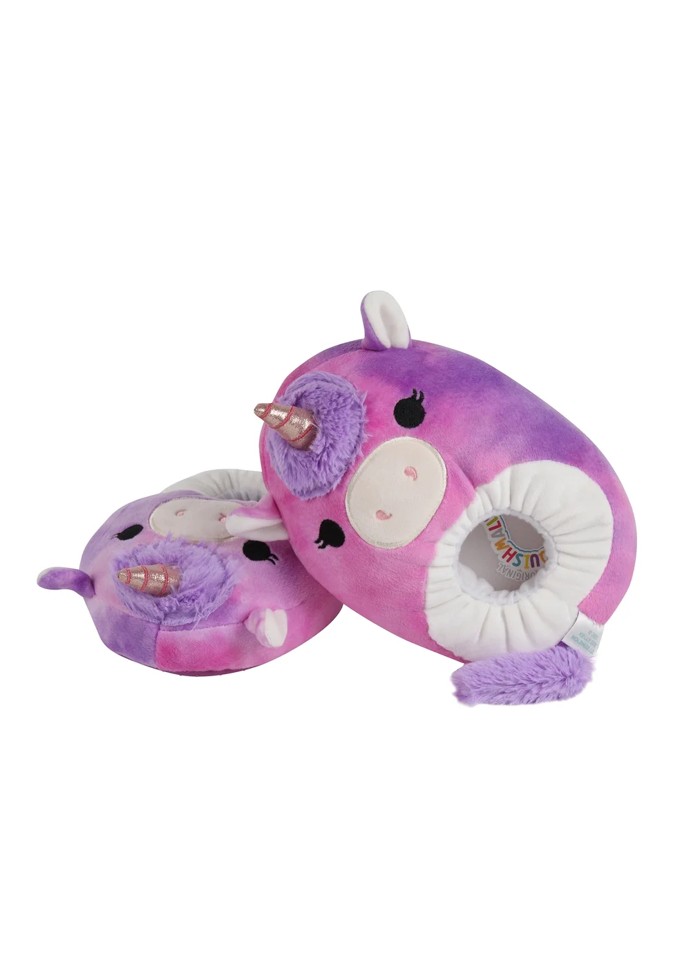 Kids Purple Squishmallows Lola Slippers (Younger 11-Older 7) - Size 4 - 5 Image 6