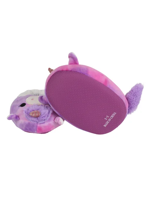 Kids Purple Squishmallows Lola Slippers (Younger 11-Older 7) - Size 4 - 5 Image 4