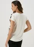 Et Vous White & Black Jersey Back Floral T-Shirt - Size 8 Image 2
