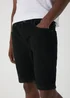 Black Stretch Denim Shorts - 30 Image 3