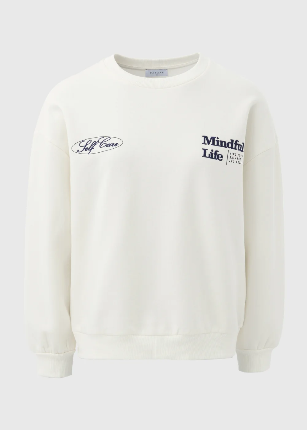 Cream Vintage Graphic Sweatshirt - S Image 5