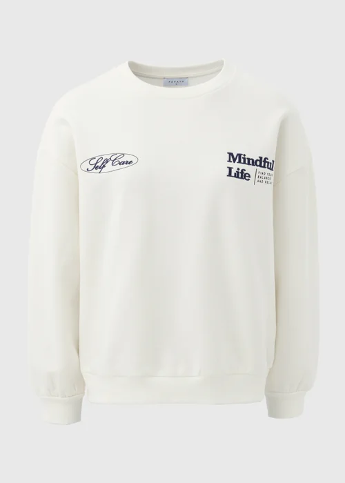 Cream Vintage Graphic Sweatshirt - S Image 5