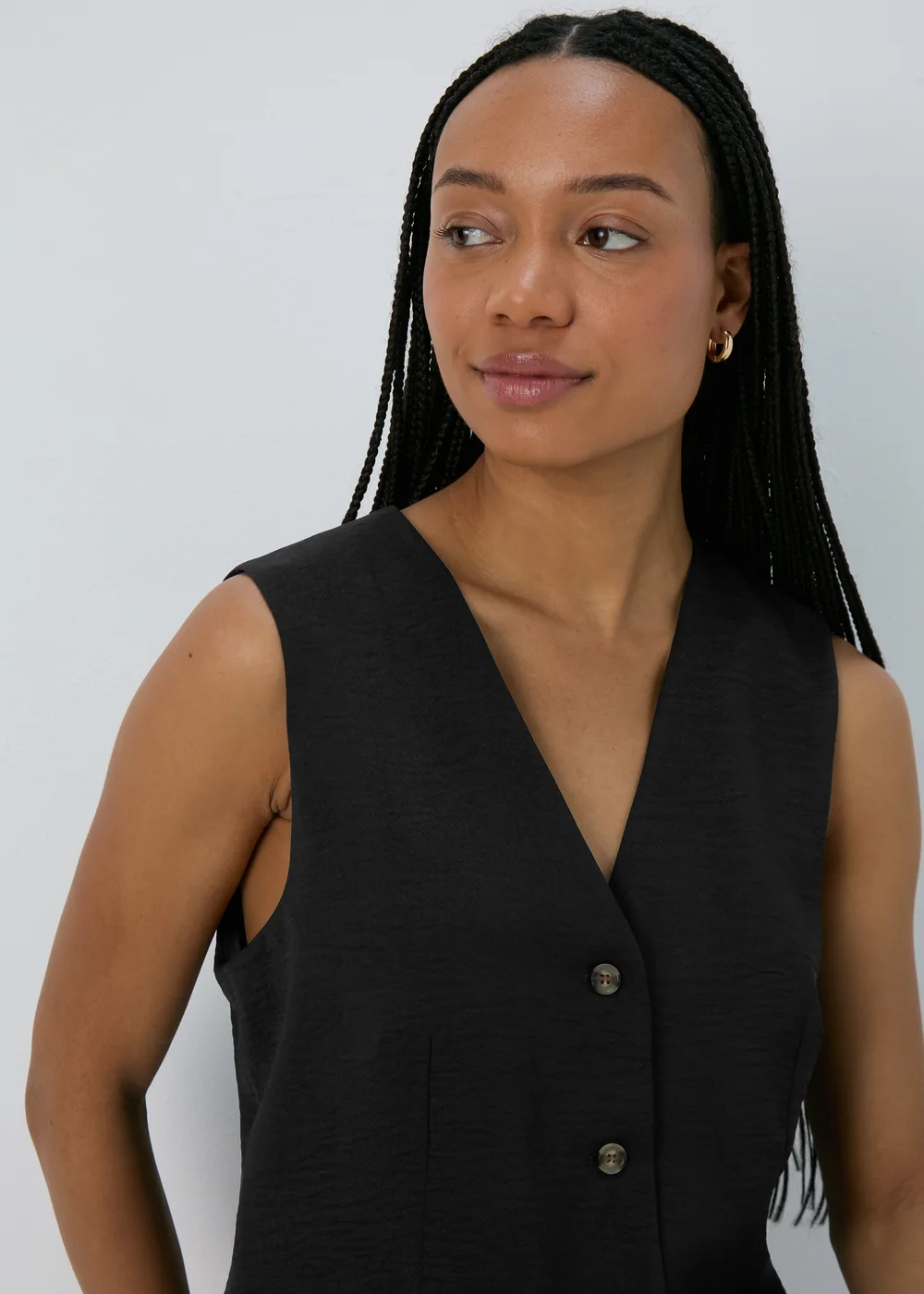 Et Vous Black Co Ord Suit Waistcoat - 8 Image 3