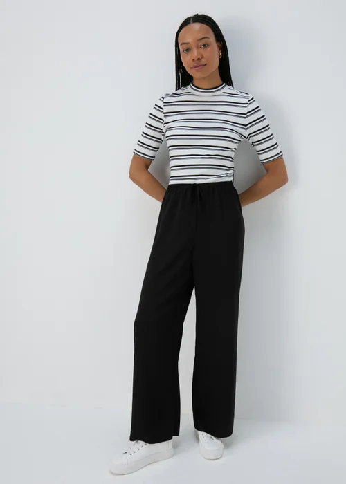 Et Vous Black Wide Leg Trousers - 8 Image 4