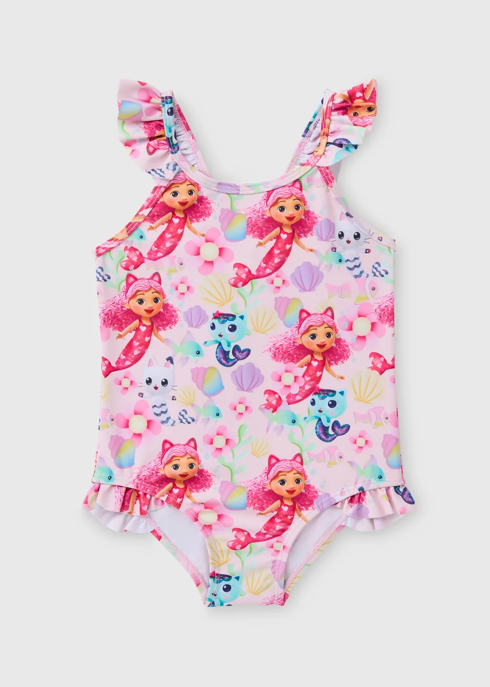 Gabby's Dollhouse Kids Pink Swimsuit (1-7yrs) - 1-1.5 Yrs Image 1