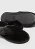 Black Fur Slippers - Small Image 2