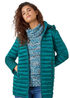 Roman Aquamarine Longline Hooded Padded Coat - 16 Image 1