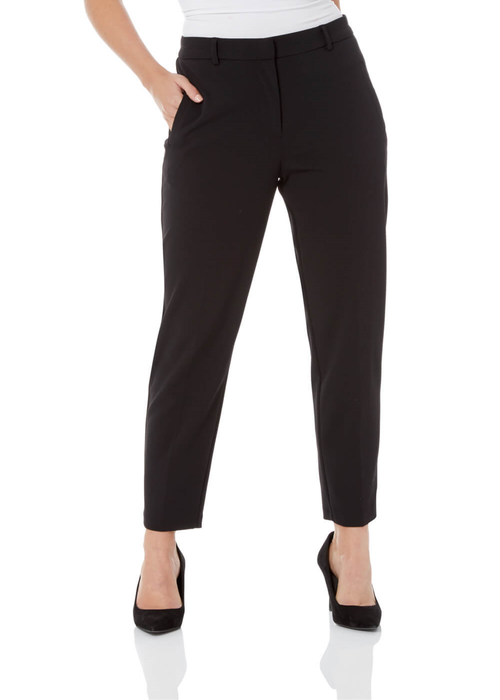 Roman Black Straight Leg Stretch Trouser - 6 Image 1