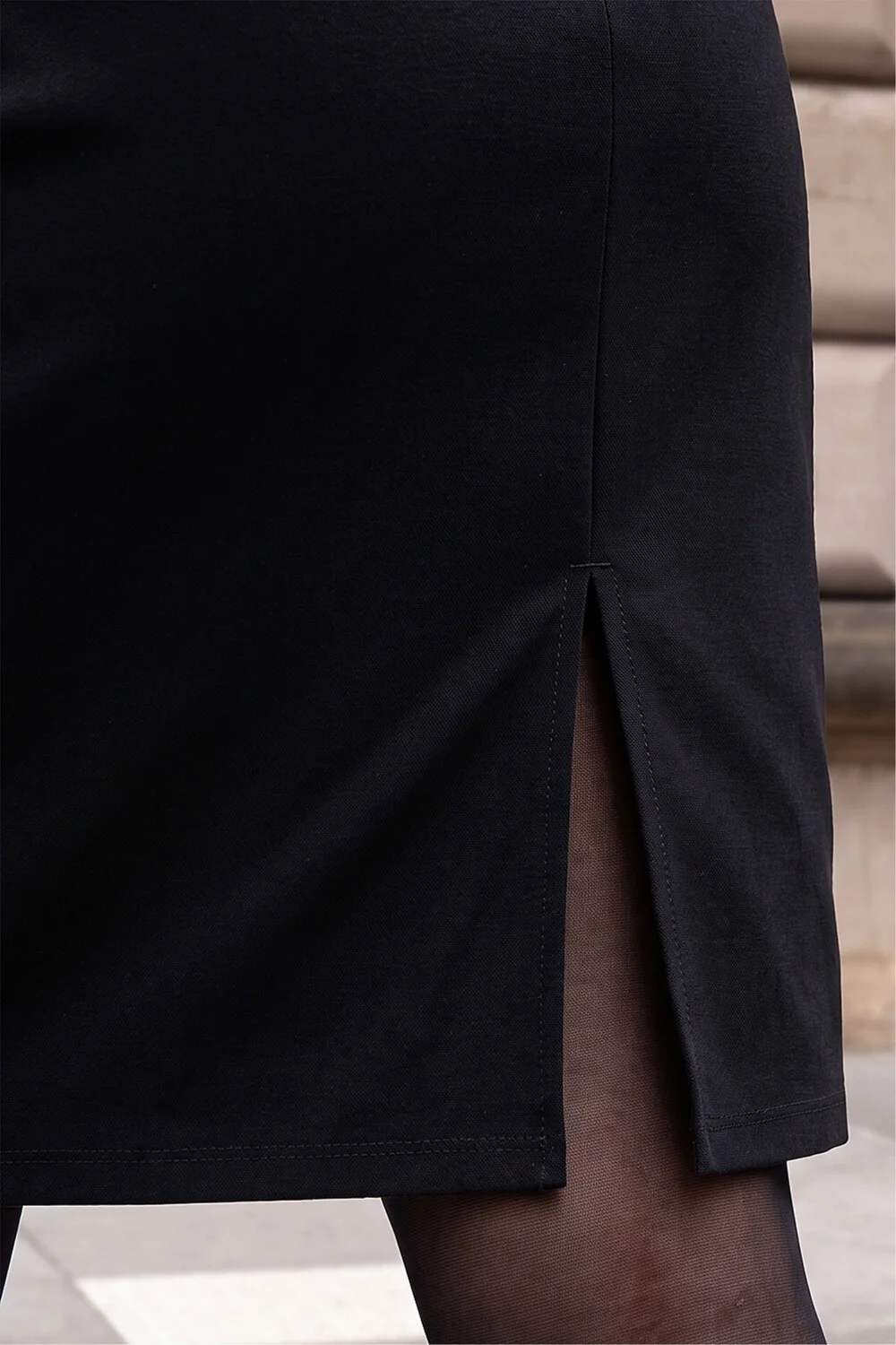Roman Black Pull On Stretch Elastic Waist Pencil Skirt - 14 Image 4