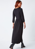 Roman Black Petite Stretch Jersey Midi Dress - 24 Image 2