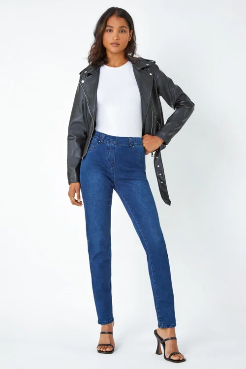 Roman Blue 31'' Denim Stretch Jegging - 6 Image 1