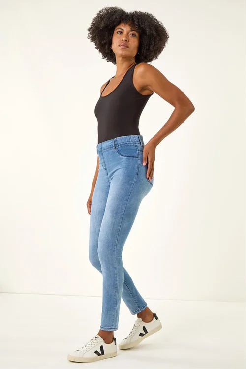 Roman Bright Blue 31'' Denim Stretch Jegging - 8 Image 2