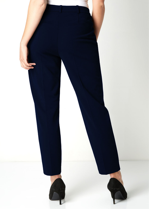 Roman Navy Straight Leg Stretch Trousers - 6 Image 3