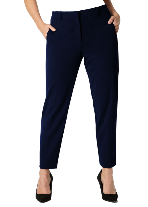 Roman Navy Straight Leg Stretch Trousers - 6 Image 1