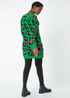 Roman Green Leopard Print Knitted Jumper Dress - 22 Image 3