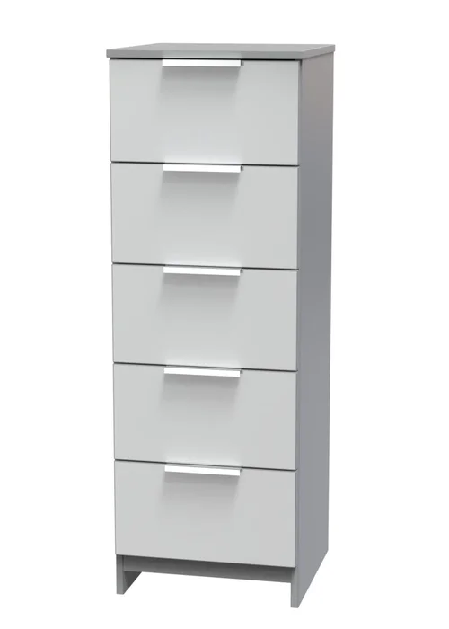 Ready Assembled Panama 5 Drawer Tallboy - One Size Image 2