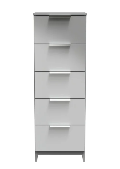 Ready Assembled Panama 5 Drawer Tallboy - One Size Image 1