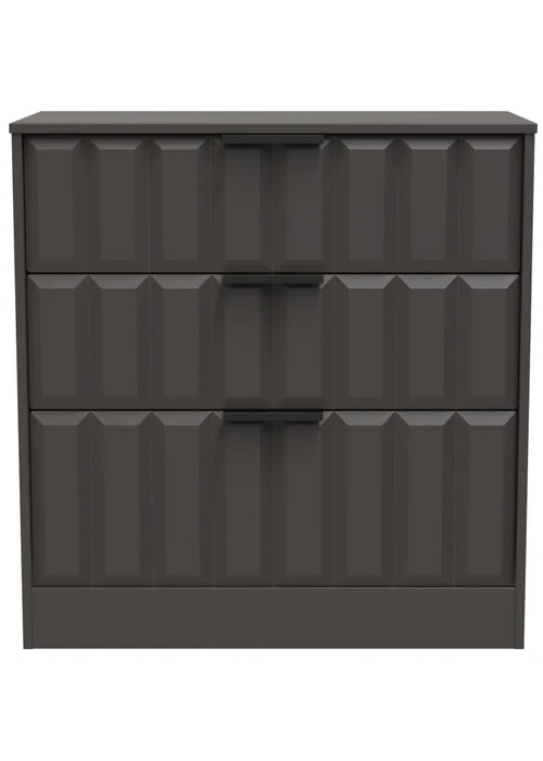 Ready Assembled Nevada 3 Drawer Deep Chest - One Size Image 1