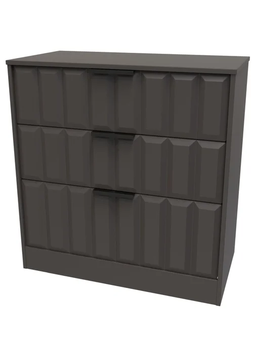 Ready Assembled Nevada 3 Drawer Deep Chest - One Size Image 2