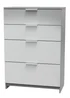 Ready Assembled Panama 4 Drawer Deep Chest - One Size Image 2