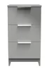Ready Assembled Panama 3 Drawer Bedside Cabinet - One Size Image 1