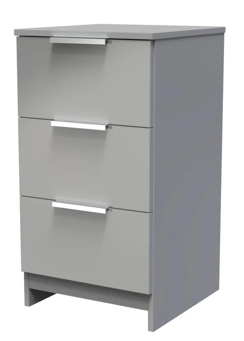 Ready Assembled Panama 3 Drawer Bedside Cabinet - One Size Image 2