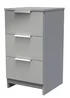 Ready Assembled Panama 3 Drawer Bedside Cabinet - One Size Image 2