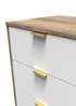 Ready Assembled Lisbon 5 Drawer Tallboy - One Size Image 3