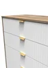 Ready Assembled Lisbon 5 Drawer Chest - One Size Image 3