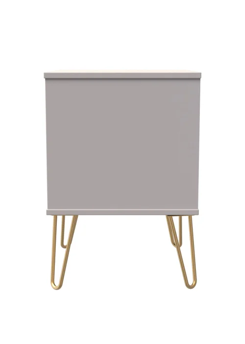 Ready Assembled Lisbon 2 Drawer Bedside Cabinet - One Size Image 5