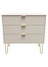 Ready Assembled Lisbon 3 Drawer Chest - One Size Image 1