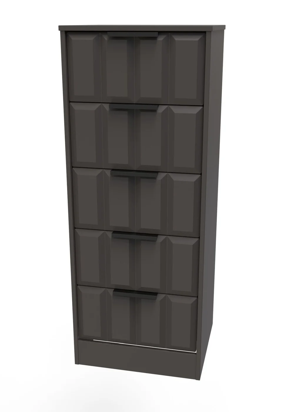 Ready Assembled Nevada 5 Drawer Tallboy - One Size Image 2