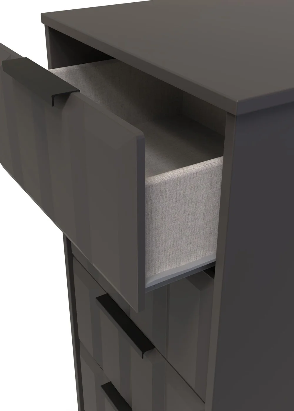 Ready Assembled Nevada 5 Drawer Tallboy - One Size Image 4