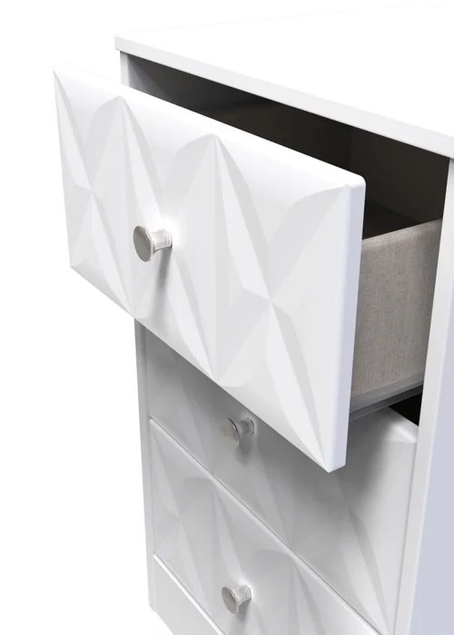 Ready Assembled Toronto 3 Drawer Bedside - One Size Image 4