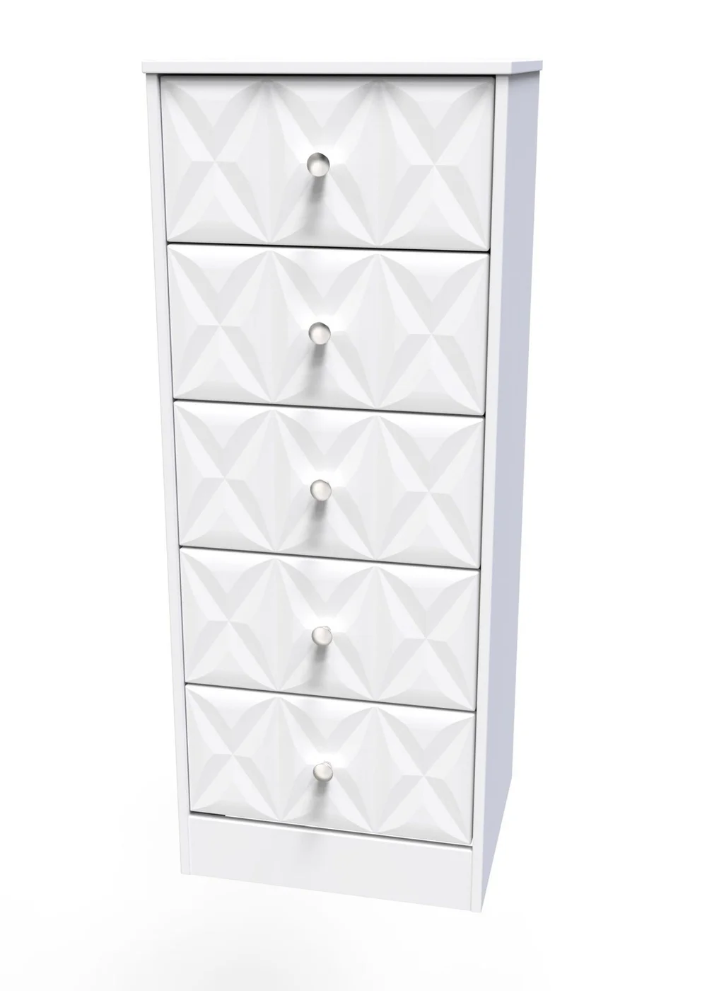 Ready Assembled Toronto 5 Drawer Tallboy - One Size Image 2