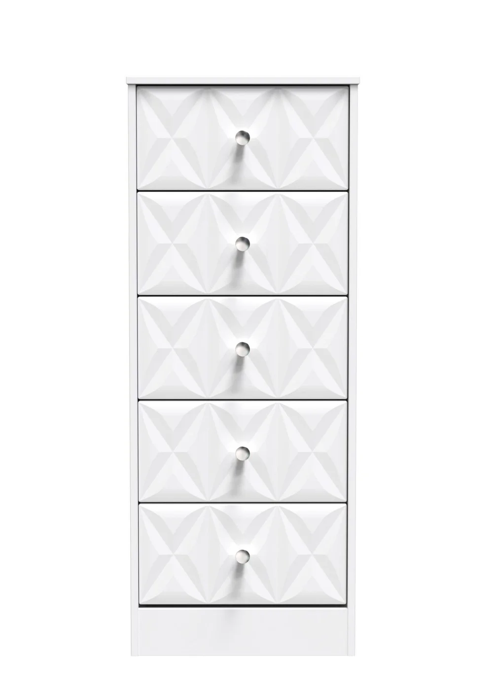 Ready Assembled Toronto 5 Drawer Tallboy - One Size Image 1