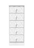 Ready Assembled Toronto 5 Drawer Tallboy - One Size Image 1