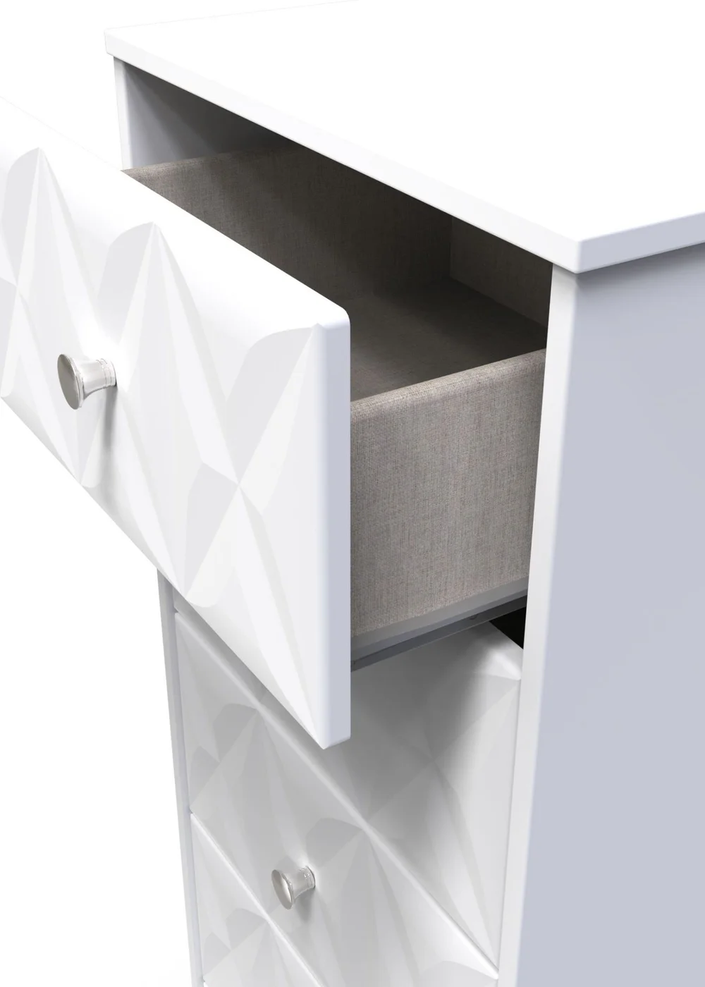 Ready Assembled Toronto 5 Drawer Tallboy - One Size Image 4