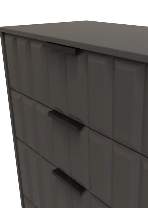 Ready Assembled Nevada 4 Drawer Deep Chest - One Size Image 3