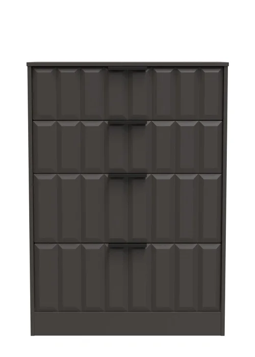 Ready Assembled Nevada 4 Drawer Deep Chest - One Size Image 1