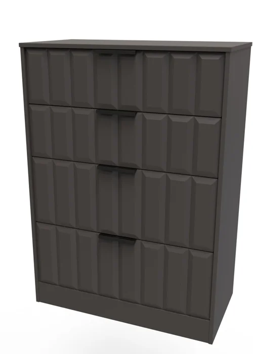 Ready Assembled Nevada 4 Drawer Deep Chest - One Size Image 2