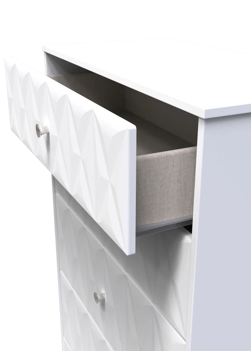 Ready Assembled Toronto 4 Drawer Deep Chest - One Size Image 4