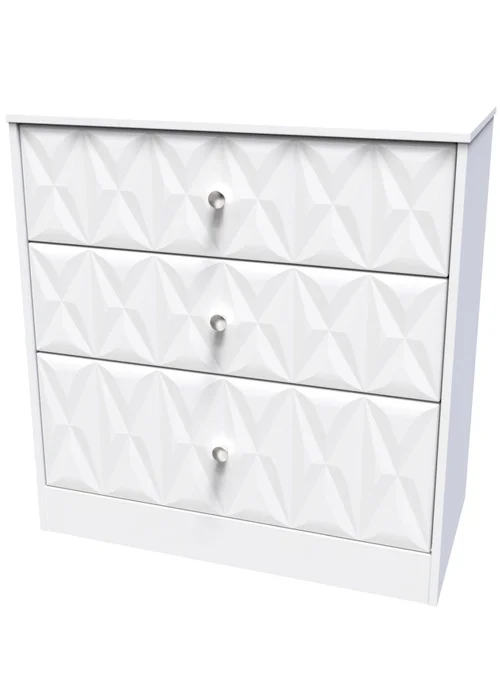 Ready Assembled Toronto 3 Drawer Deep Chest - One Size Image 2