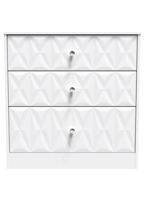 Ready Assembled Toronto 3 Drawer Deep Chest - One Size Image 1